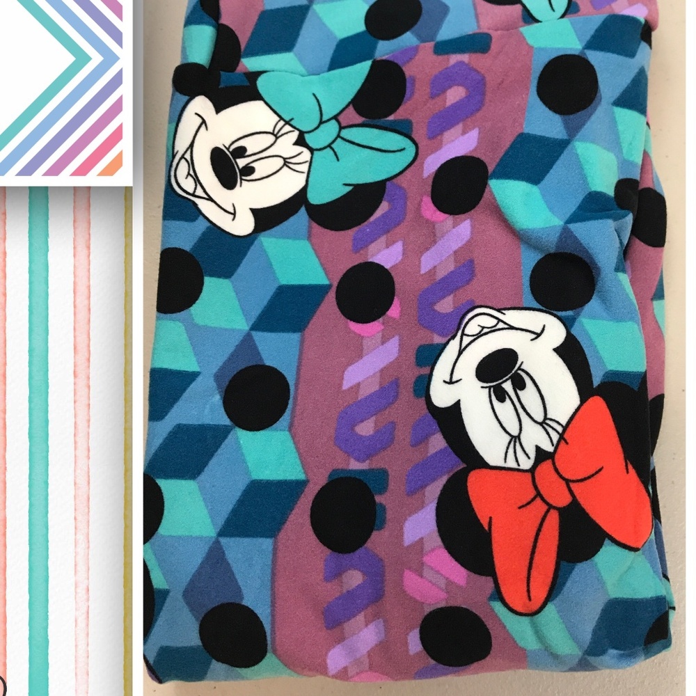 OS LuLaRoe Minnie Mouse Leggings - NWT